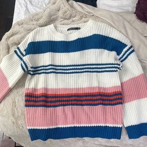 Stripped winter sweater